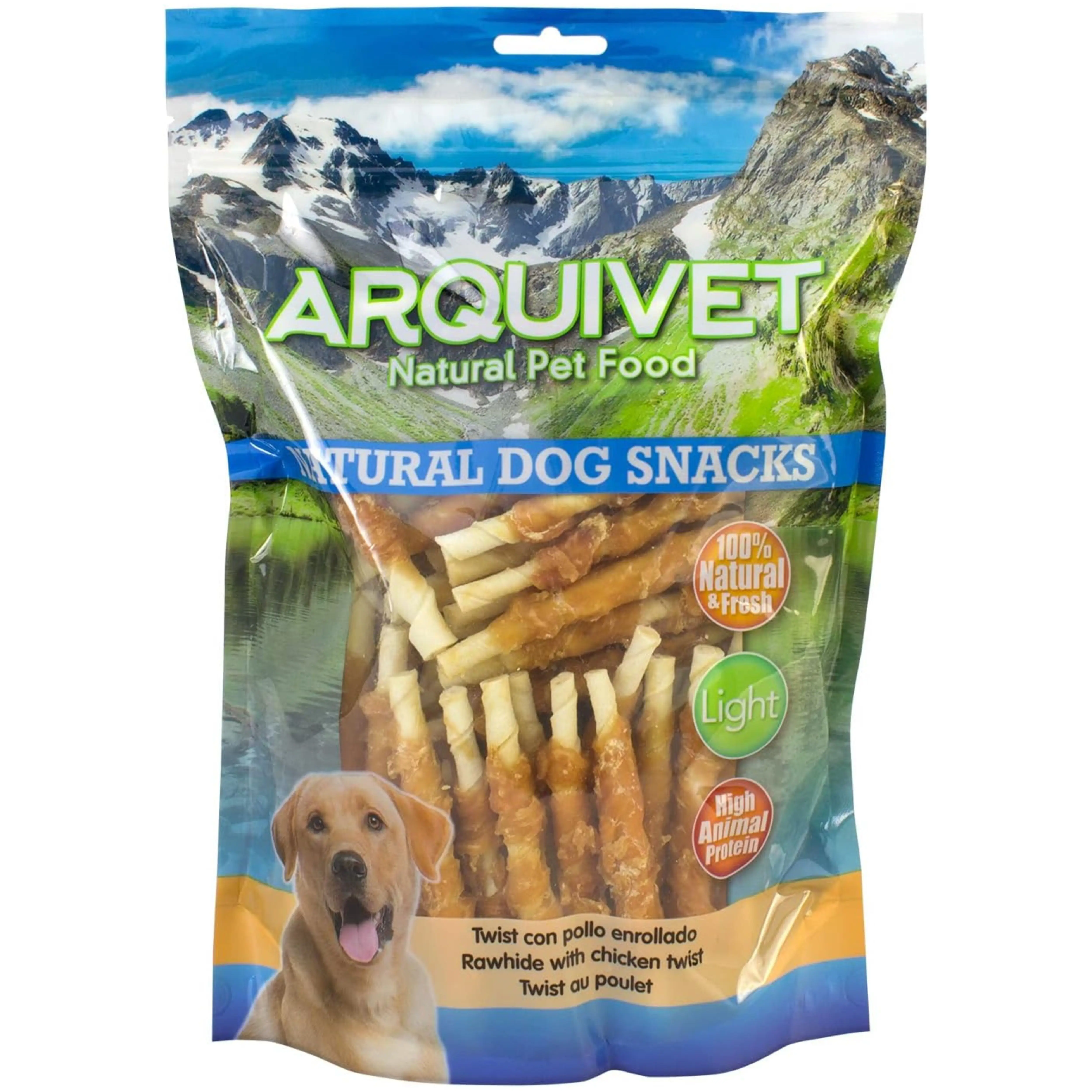 Arquivet Twist Con Pollo Enrollado - Snack Naturales Para Perros - Premio Para Tu Mascota - 13Cm - 1Kg