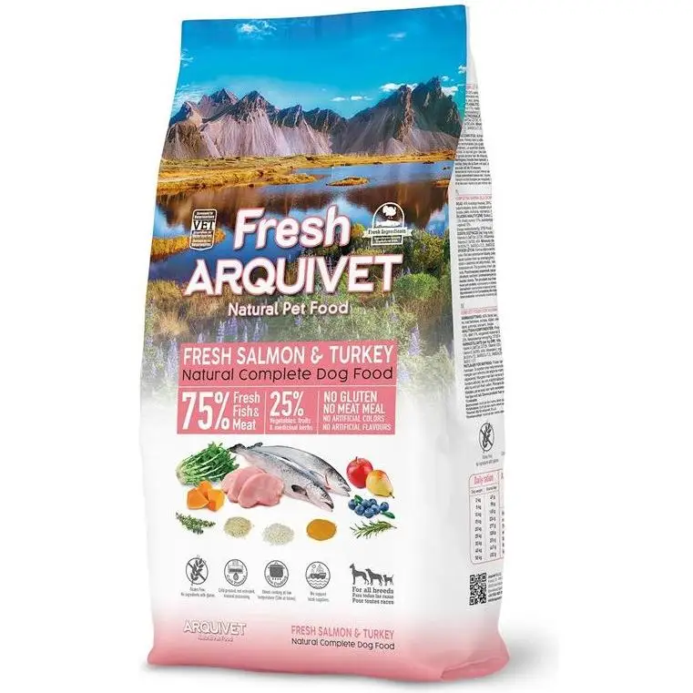 Arquivet Fresh Salmon & Turkey para Perros  Pienso Semihúmedo para Perros