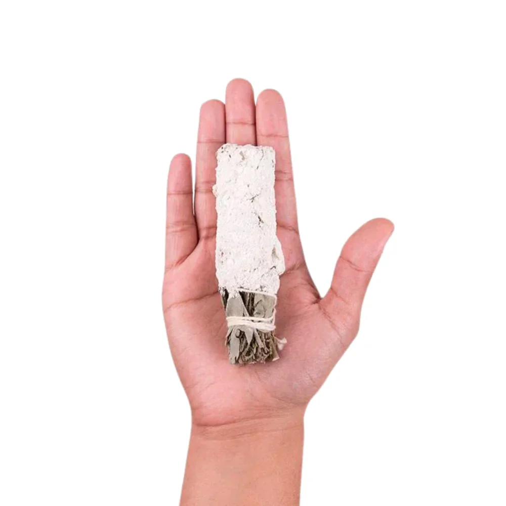 Sahumito Blanco de Yagra - Éxito y Abundancia - Sagrada Madre | 2 Horas de Duración | Ramillete Natural Hecho a Mano | Atado de Hierbas Artesanal | Limpieza Energética Hogar, Personas y Objetos |