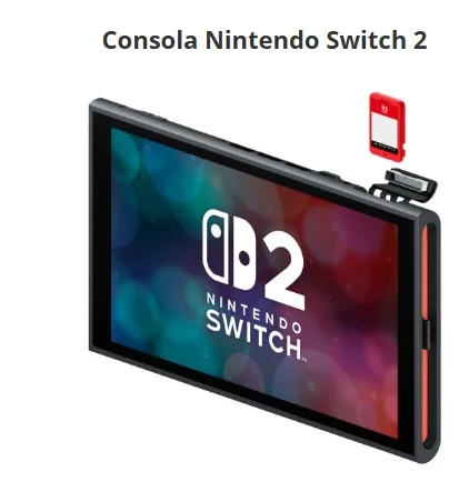 Nintendo Switch 2 Console + Mario Kart World (CIAB) - 256GB Storage, 7.9" LCD 120Hz Screen, Wi-Fi 6, Bluetooth, 3-Year Warranty - European Version - Portable Console for Retro Games and Classic Games.