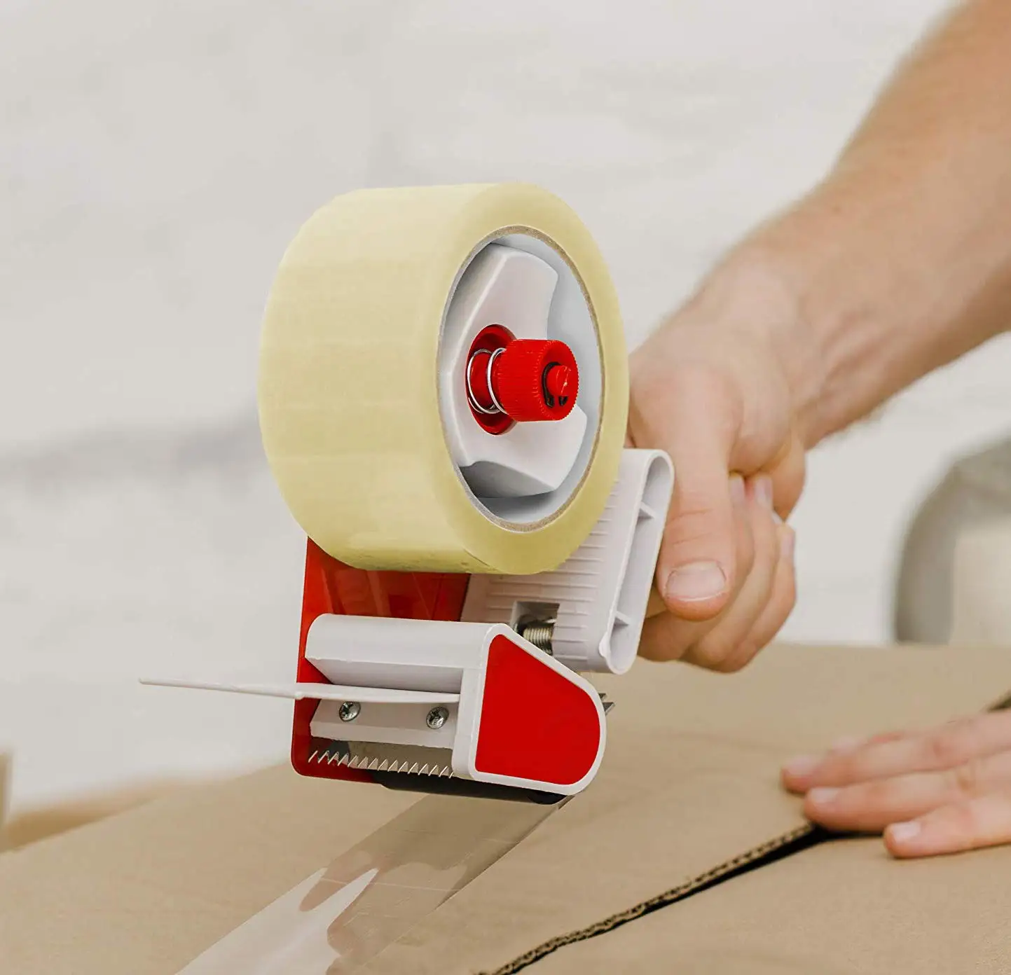 Kingnetstore - pack transparent adhesive tape strong rolls 40/100/200 mt x 48 mm for low noise packaging. Transparent seal american seal perfect packing tape for shipping and moving adhesive tape for packages. 40 100 200 meter m