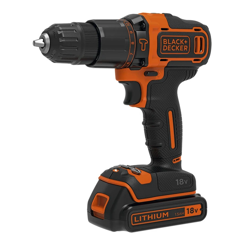 BLACK&DECKER 5596X183 - Atornillador percutor BDCHD18KB-QW