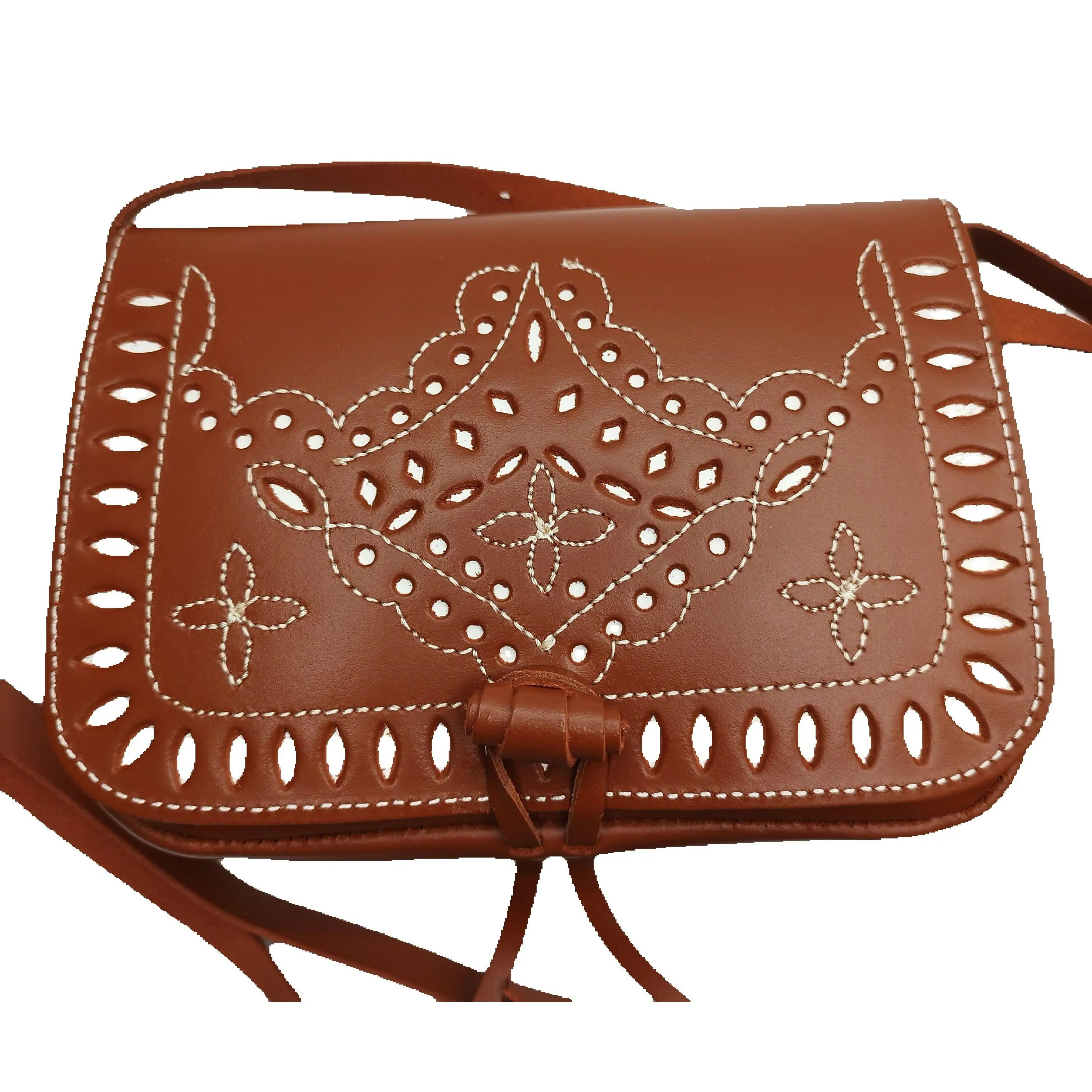 Rocky bag. M ° 55 leather. Facts in Spain (Seville). Hand made. Embroidery. Ideal Romerias. Can be put as a belt.