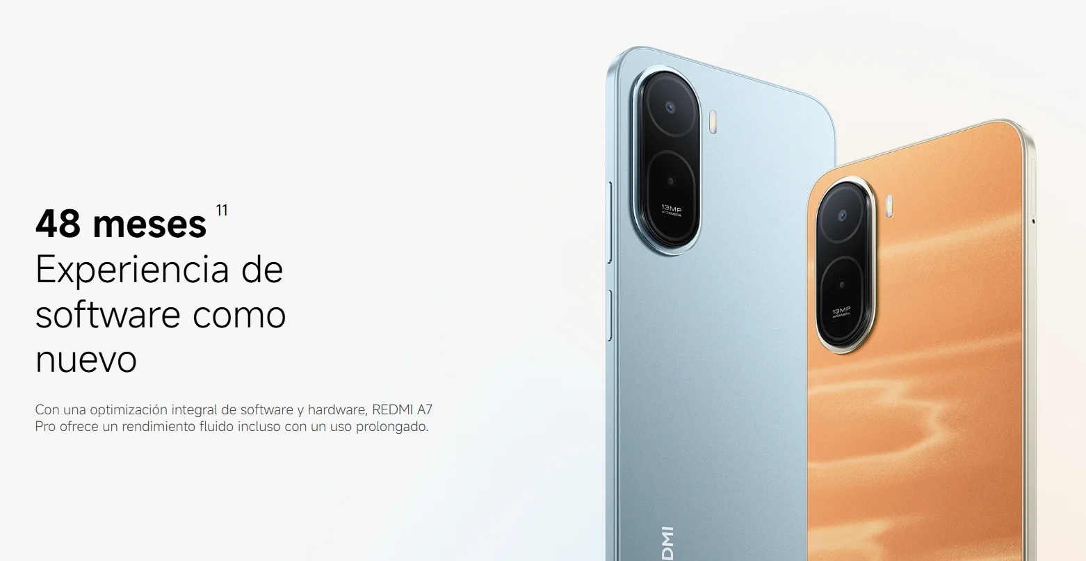 Teléfono Móvil Xiaomi REDMI A7 Pro 4G Smartphone, 4+64GB | 4+128GB, Pantalla inmersiva de 6,9″, Batería masiva de 6000 mAh (typ), Impulsado por Xiaomi HyperOS, Potente procesador octa-core, Diseño elegante y refinado, Cámara dual de 13 MP con AI 9