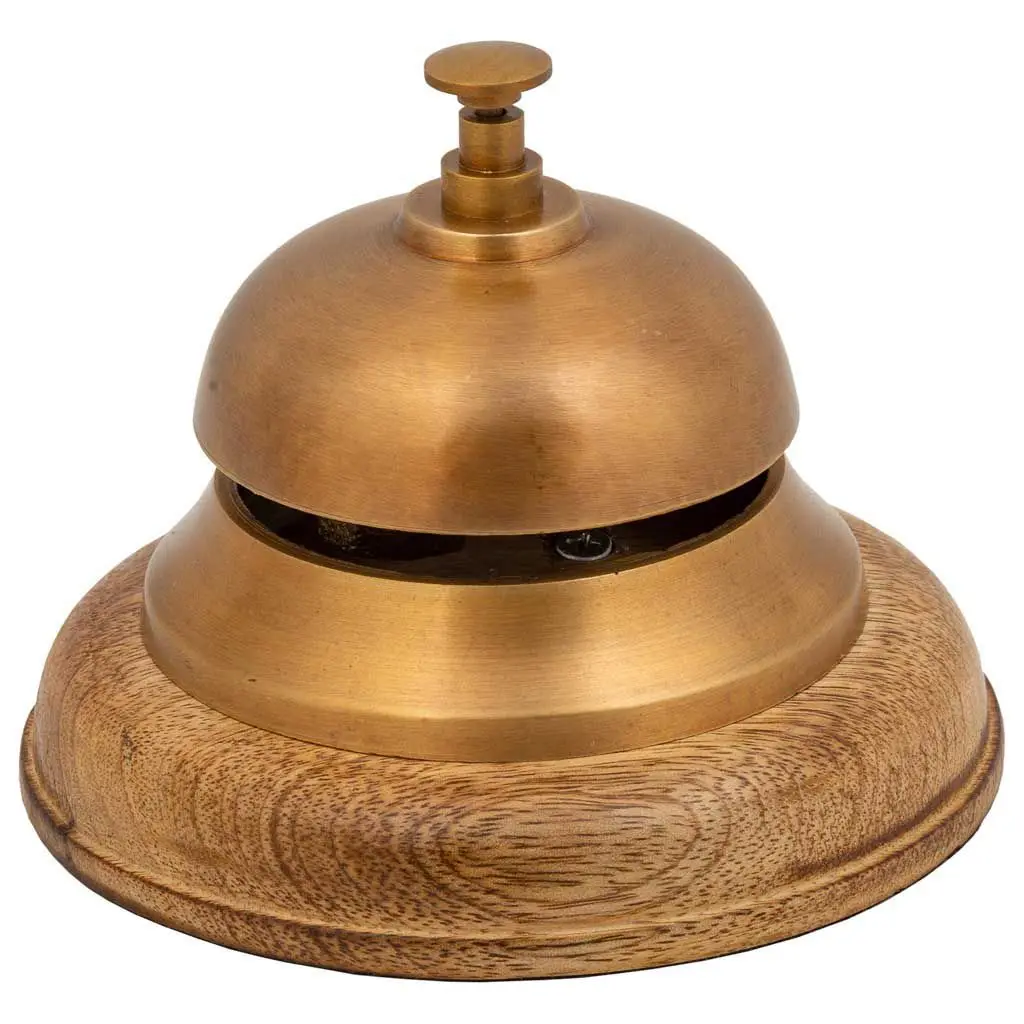 WANDERLUST DECO gold metal doorbell d12,5 cm