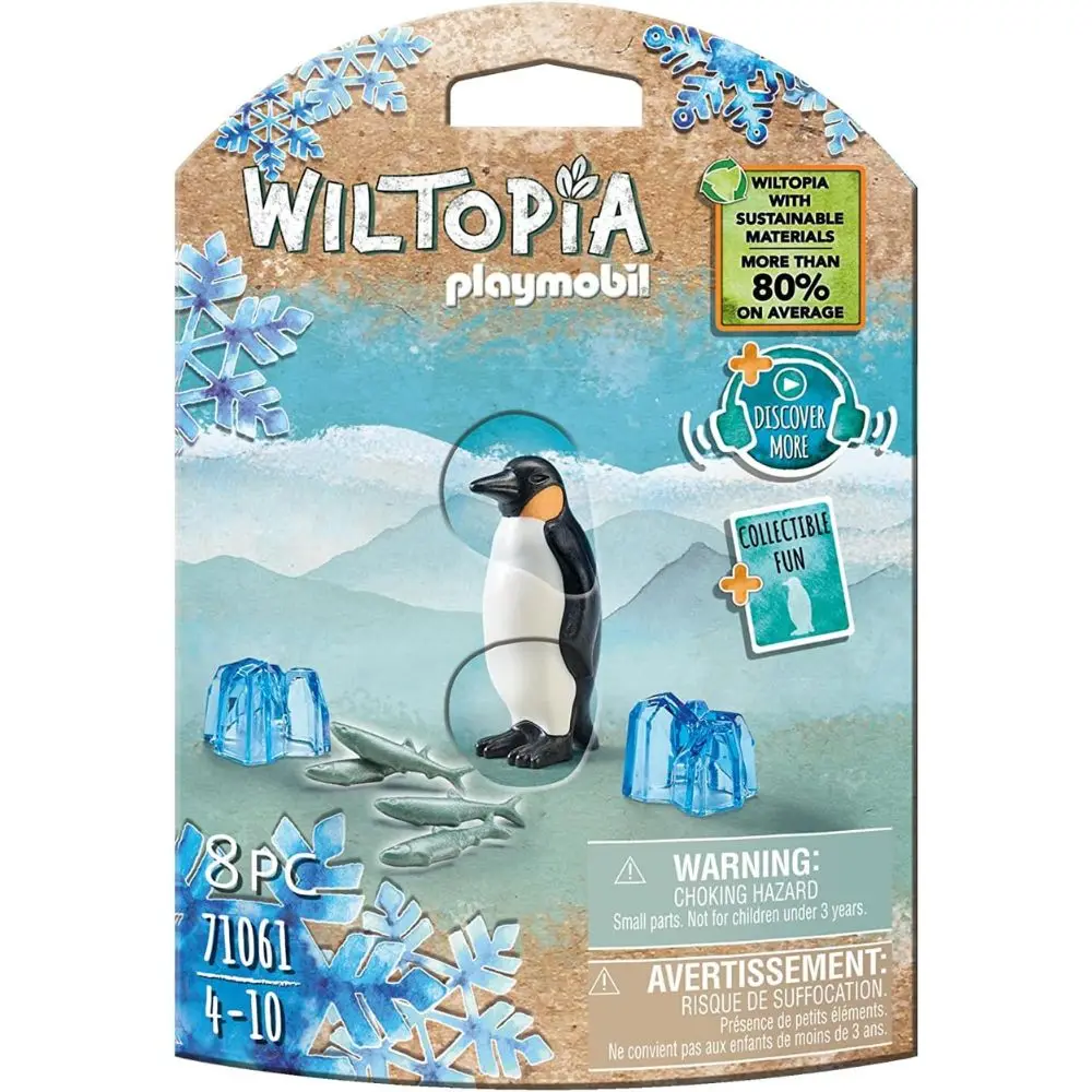 Pingüino emperador PLAYMOBIL les encanta el hielo y la nieve. (71061)