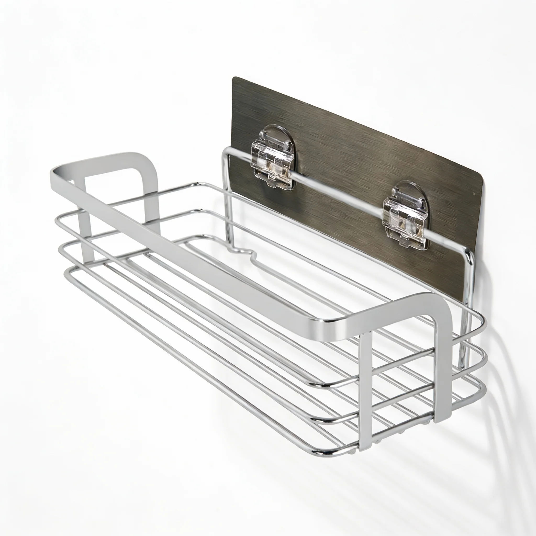 SODANY Cesta Organizadora Adhesiva de Pared, Estante Metálico Sin Taladro  Cocina y Baño, Sistema de Secado y Almacenaje
