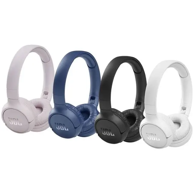 Auriculares JBL 510BT Inalambricos on-ear con tecnología Bluetooth, ligeros, cómodos y plegables, hasta 40h de batería, Siri y Asistente de Google, Originales - Negro - Azul