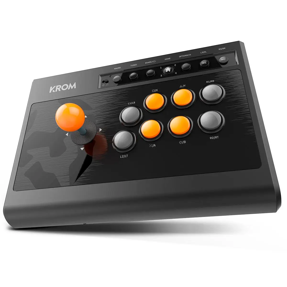 Krom kumite - multiplatform arcade gamepad, fighting stick, compatible pc, ps3, ps4 and xbox one