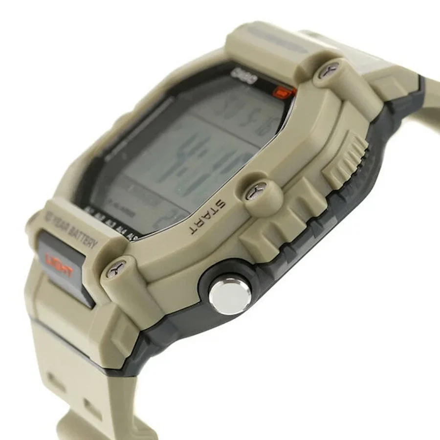 ​ Casio men's sports watch ae-1600h-5av 54.1 × 49.7 × 15.9 mm 10 years battery 100m wr 5 alarms
