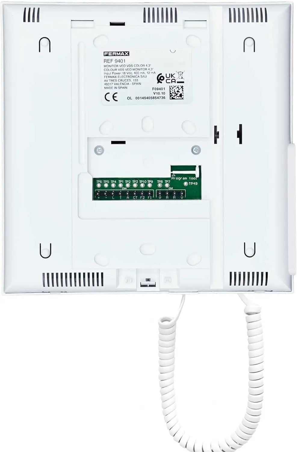 Fermax ref. 9445 veo 4.3" duox plus white monitor