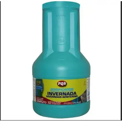 DOSIFICADOR INVERNADA PQS Simple, económico y cómodo sistema, especialmente formulado para el completo mantenimiento de aguas de piscinas durante el invierno. Un dosificador 2 Kg mantendrá una piscina de 50 m3 en perfectas condiciones