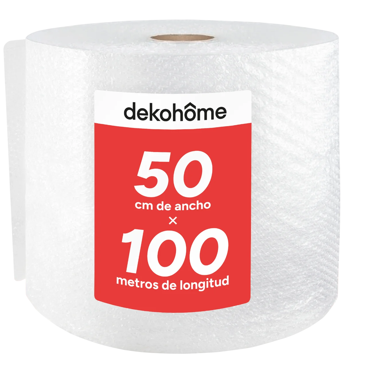 Rollo Plastico Burbujas Embalaje, 50cm Ancho (A) y 100m Longitud (L). Papel burbuja ideal para Mudanzas, Embalajes y Envíos