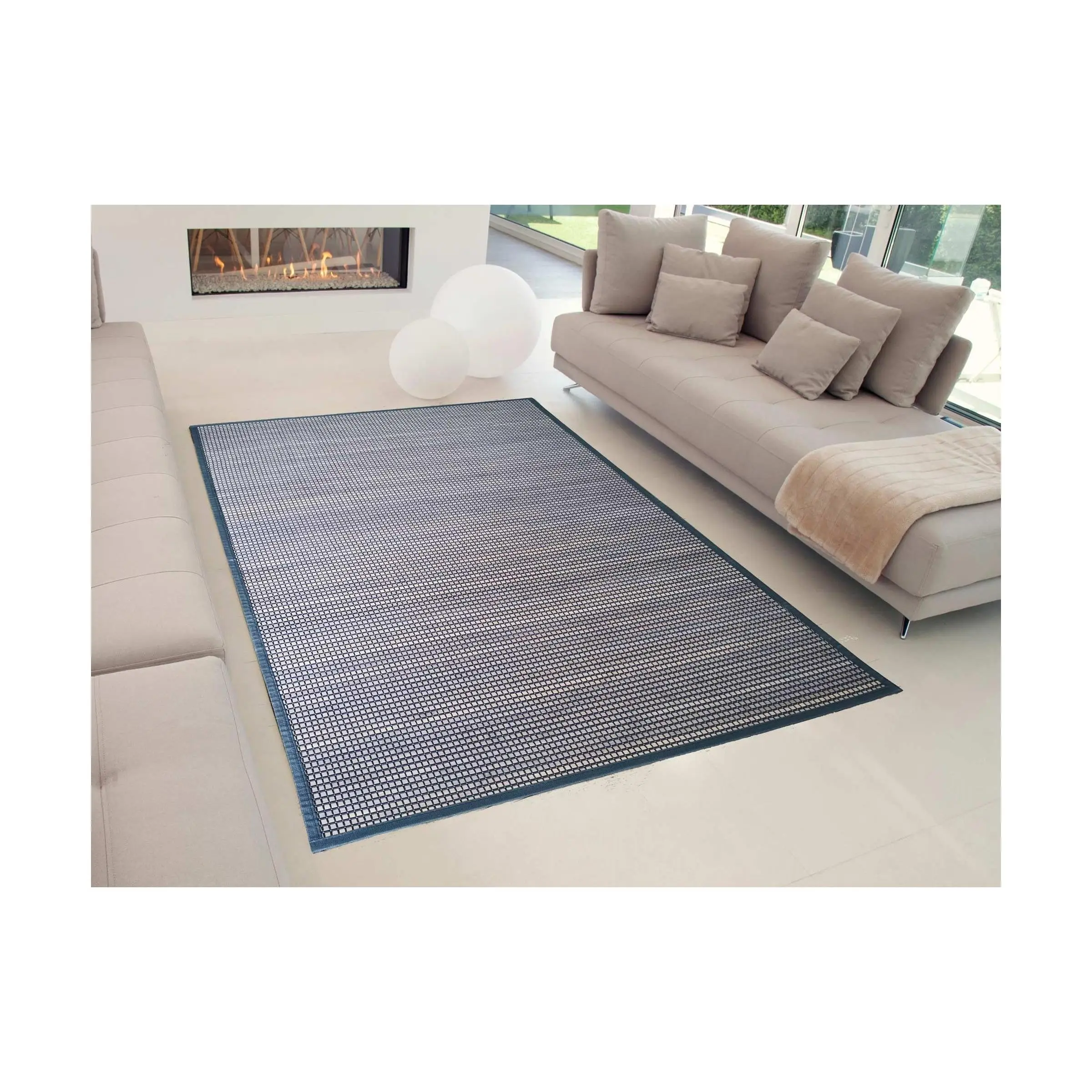TEJIDOS EL MUNDO - Alfombra de bambú antideslizante de alta resistencia para interior y exterior, ideal para salón, dormitorio y cocina, fácil de limpiar y reguladora de temperatura