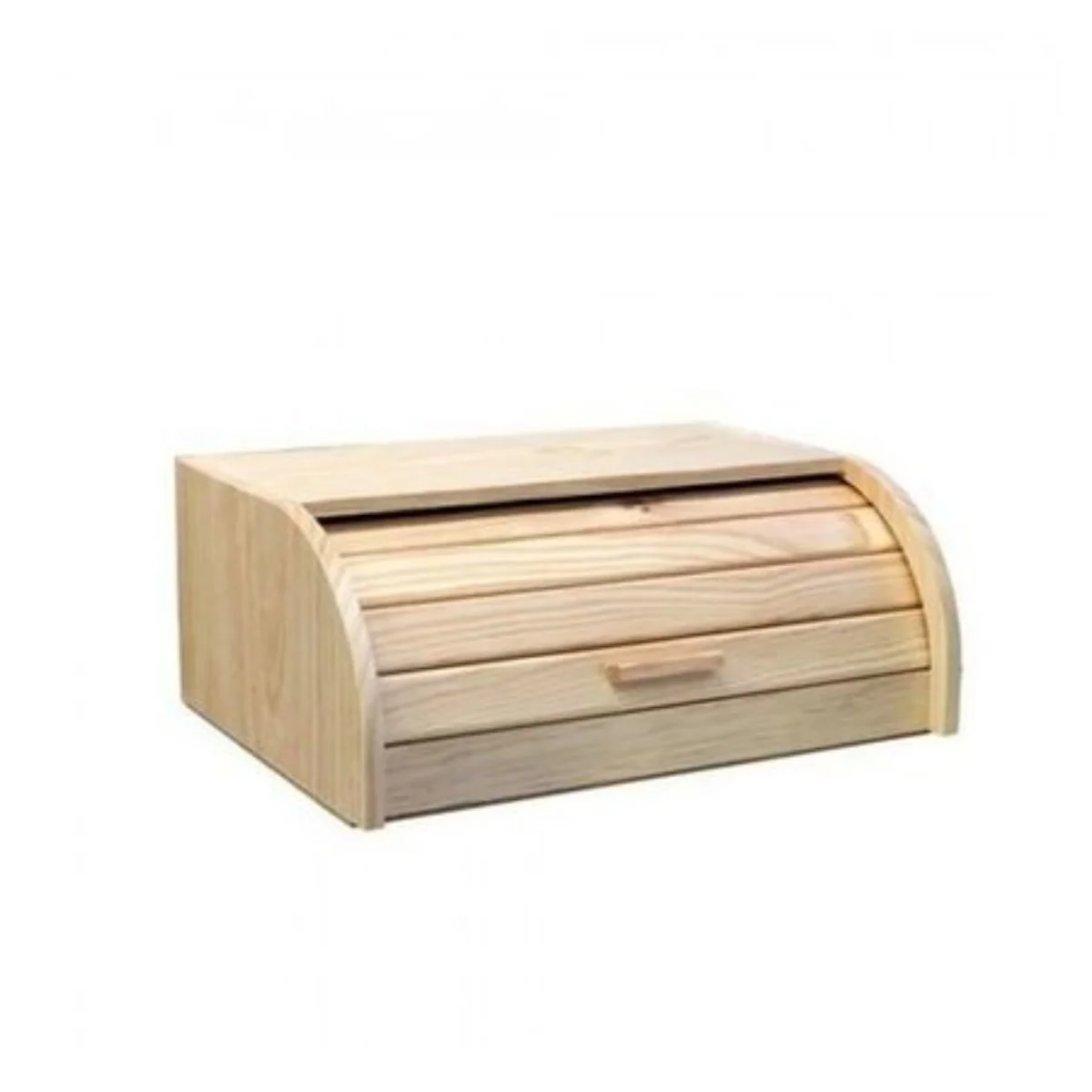 Plaza Tres Aguas – Panera De Madera Encimera Sobremesa Guardar Pan Bollos Puerta Corredera 35/38x25x15cm
