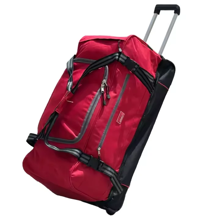 Bolso de Viaje Poliéster Trolley Bolso Deportivo Maleta con Ruedas 75x35x35cm