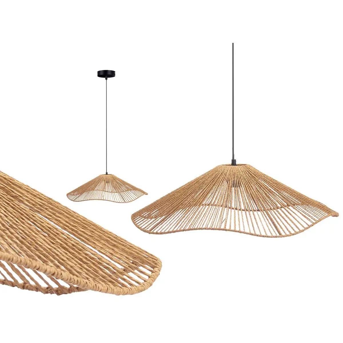 Factory Cuadros - Lámpara Sami Techo 55cm Vuelo Cuerda - Diseño Moderno
