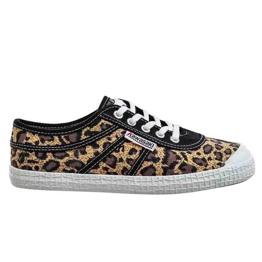 Zapatillas de Lona Kawasaki K-Players Star con Estampado de Leopardo para Mujer