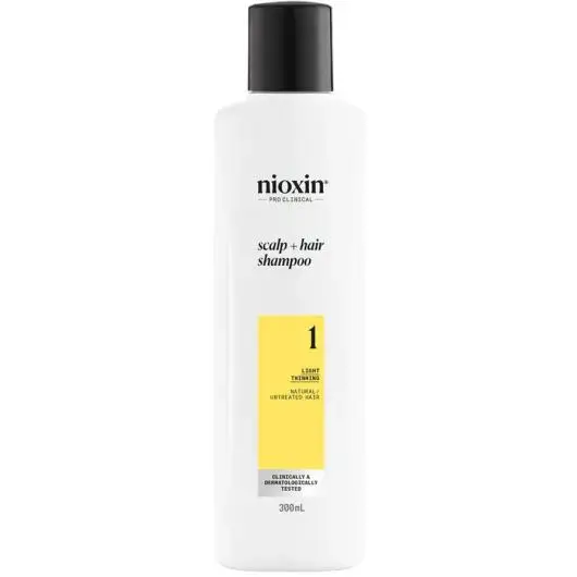 Champú Engrosador para Cabello Natural con Debilitamiento Ligero Sistema 1 Nioxin