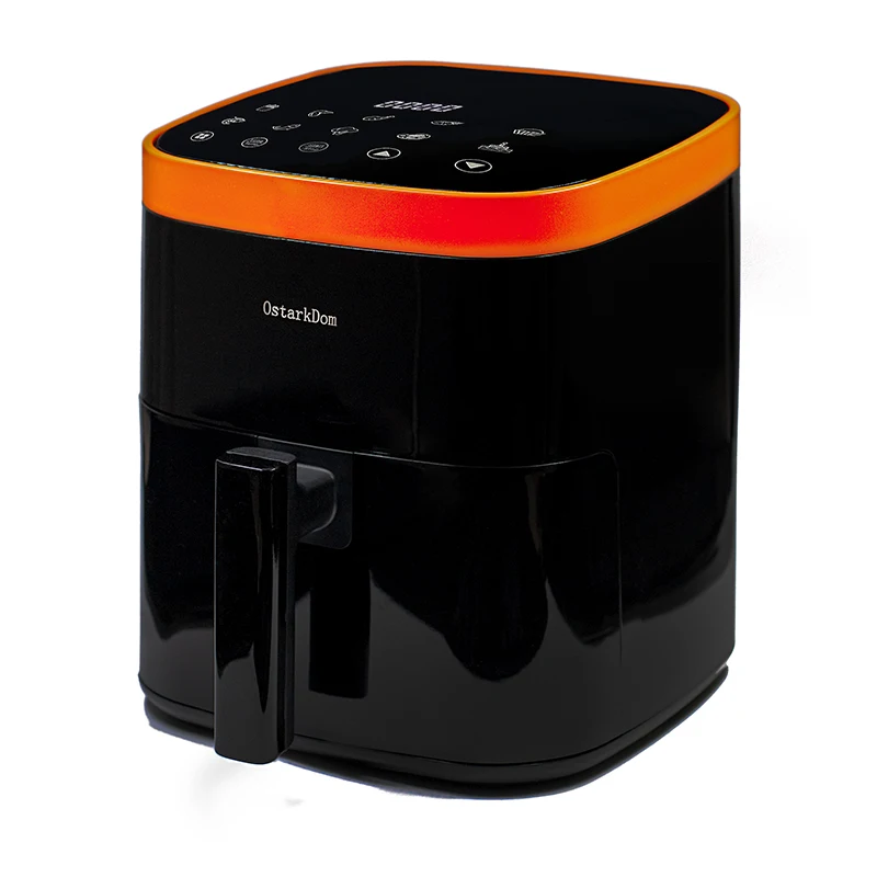 OstarkDom Freidora de aire digital sin Aceite 5L, freidora sin aceite, 10 programas preestablecidos, Panel táctil, Regulable hasta 200 ° C, Temporizador 60 minutos, Apagado automático, 1400W."Tamaño Elegible"