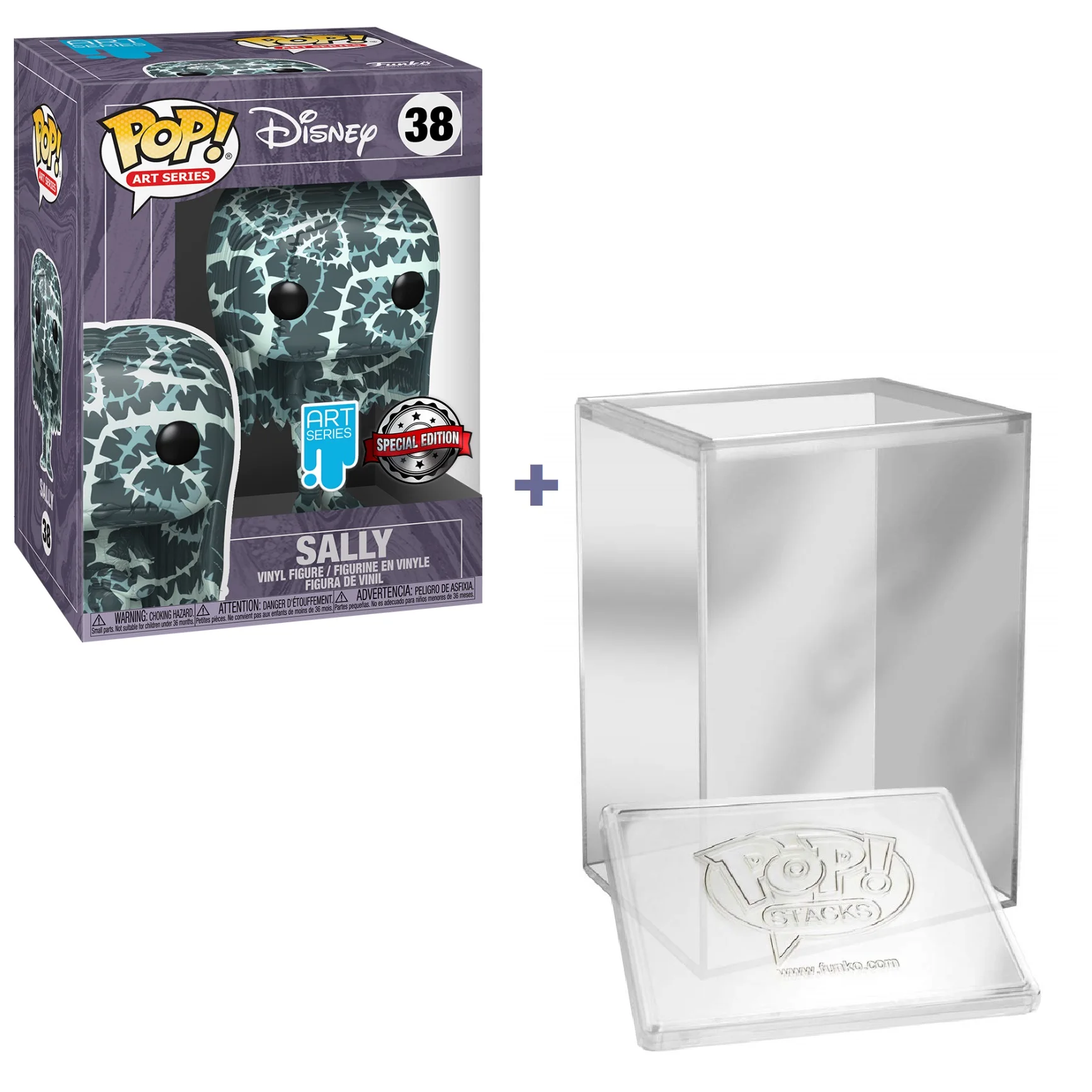 FUNKO POP! DISNEY PESADILLA ANTES DE NAVIDAD - SALLY ARTÍSTICA + CAJA PROTECTORA EXCLUSIVO PLAYMYCENTER, 57486, Nº38, TIENDA CON LICENCIA OFICIAL, ENVÍO 24-48 HORAS, FIGURA CABEZONA DE VINILO 100%