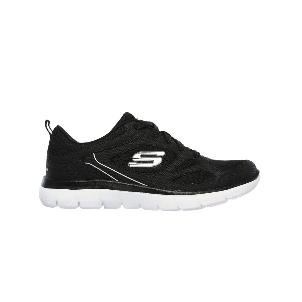 Zapatillas de Mujer Skechers Suited en Negro - Estilo Urbano y Confort Total
