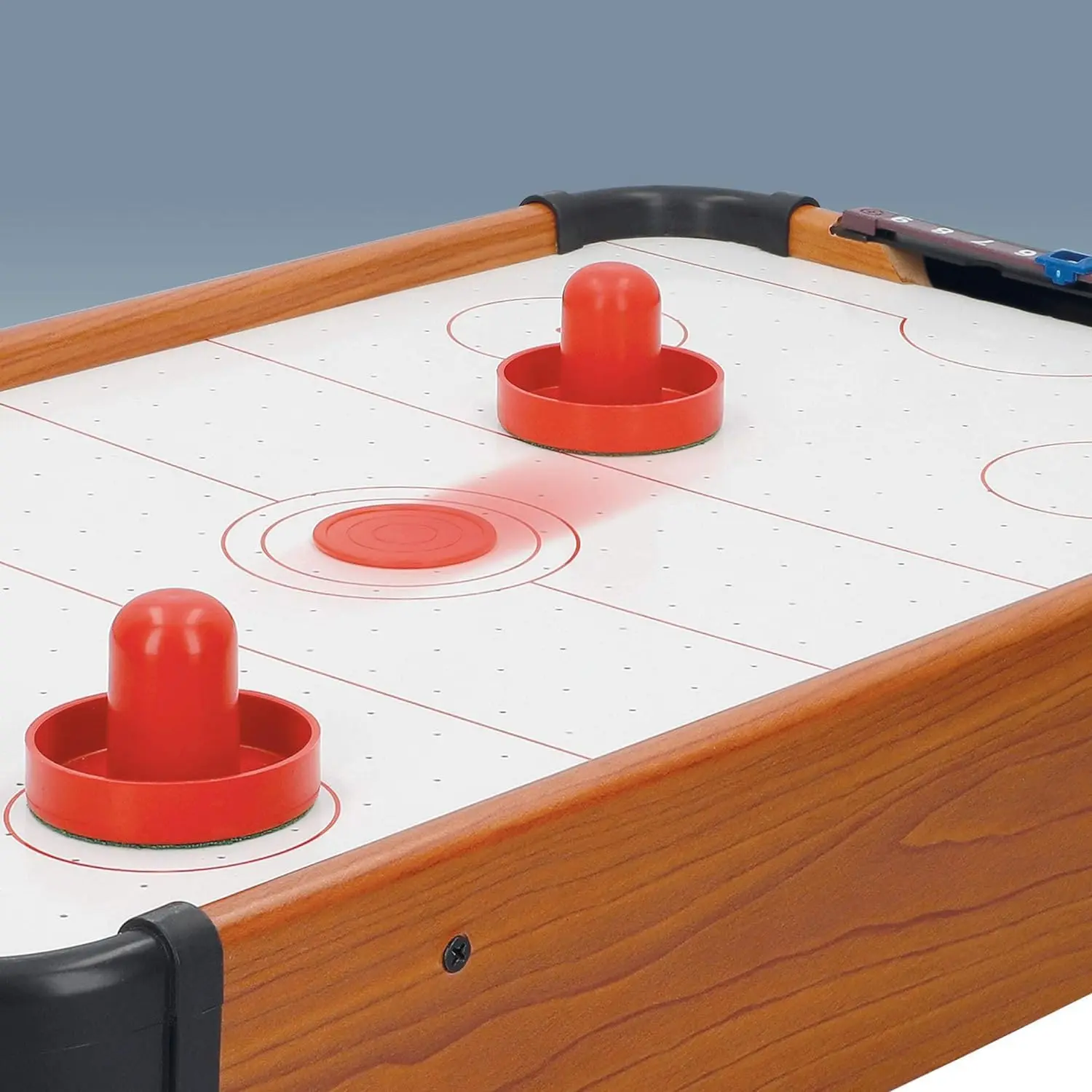 Air wooden table Hockey-compact games for children and adults-1 vs 1 Table 51x31cm-Mini table ice Hockey (BALL 2499)