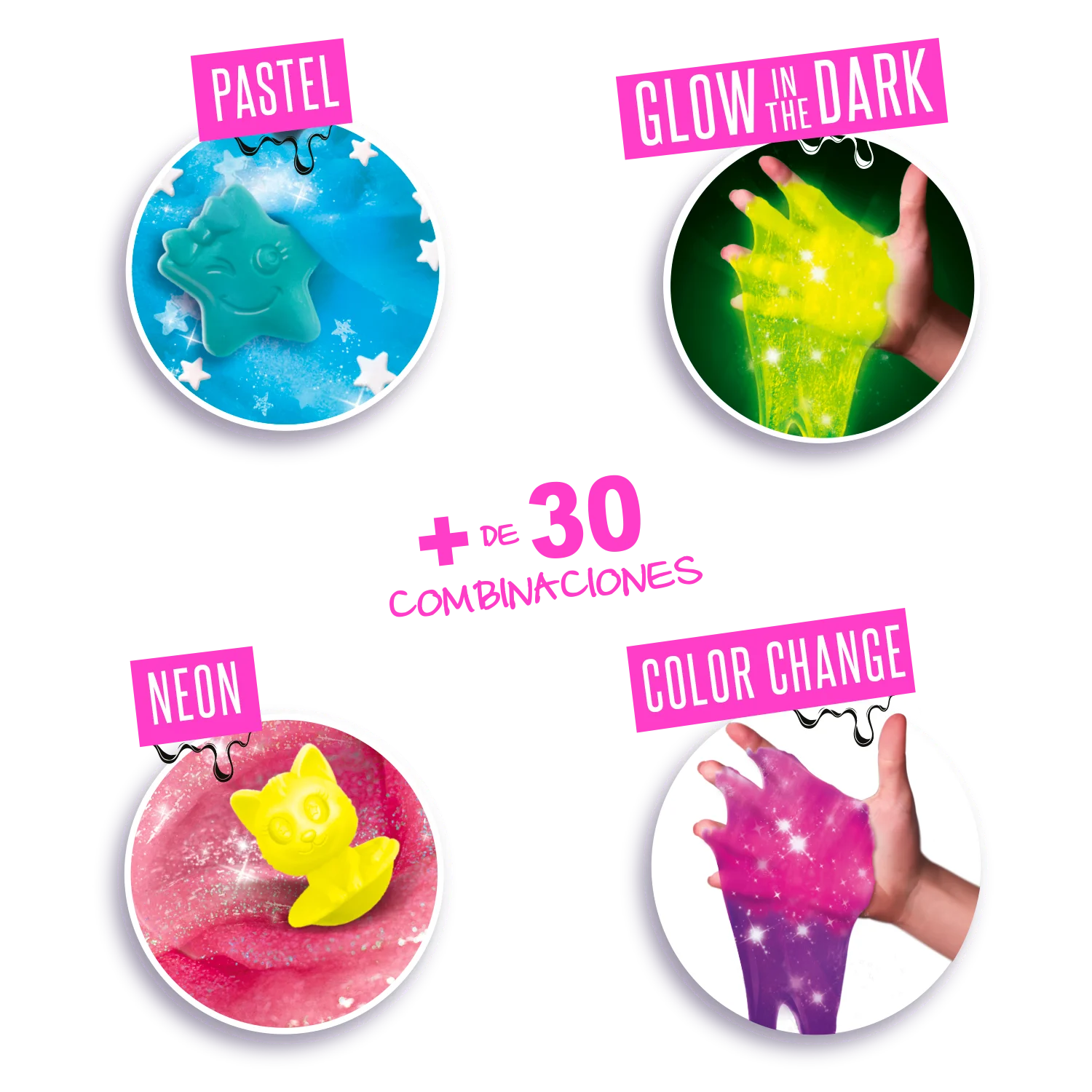 Mini slime briefcase that glow in the dark and changes color - mini slime case glow in the dark and color change - so slime - canal toys - ssc049