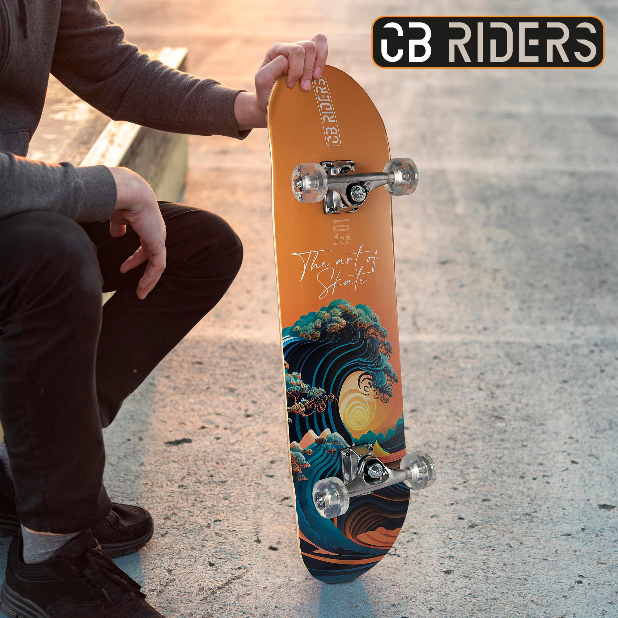 CB Riders - Skateboard The art of skate, 4 wheels, Max 100 kg