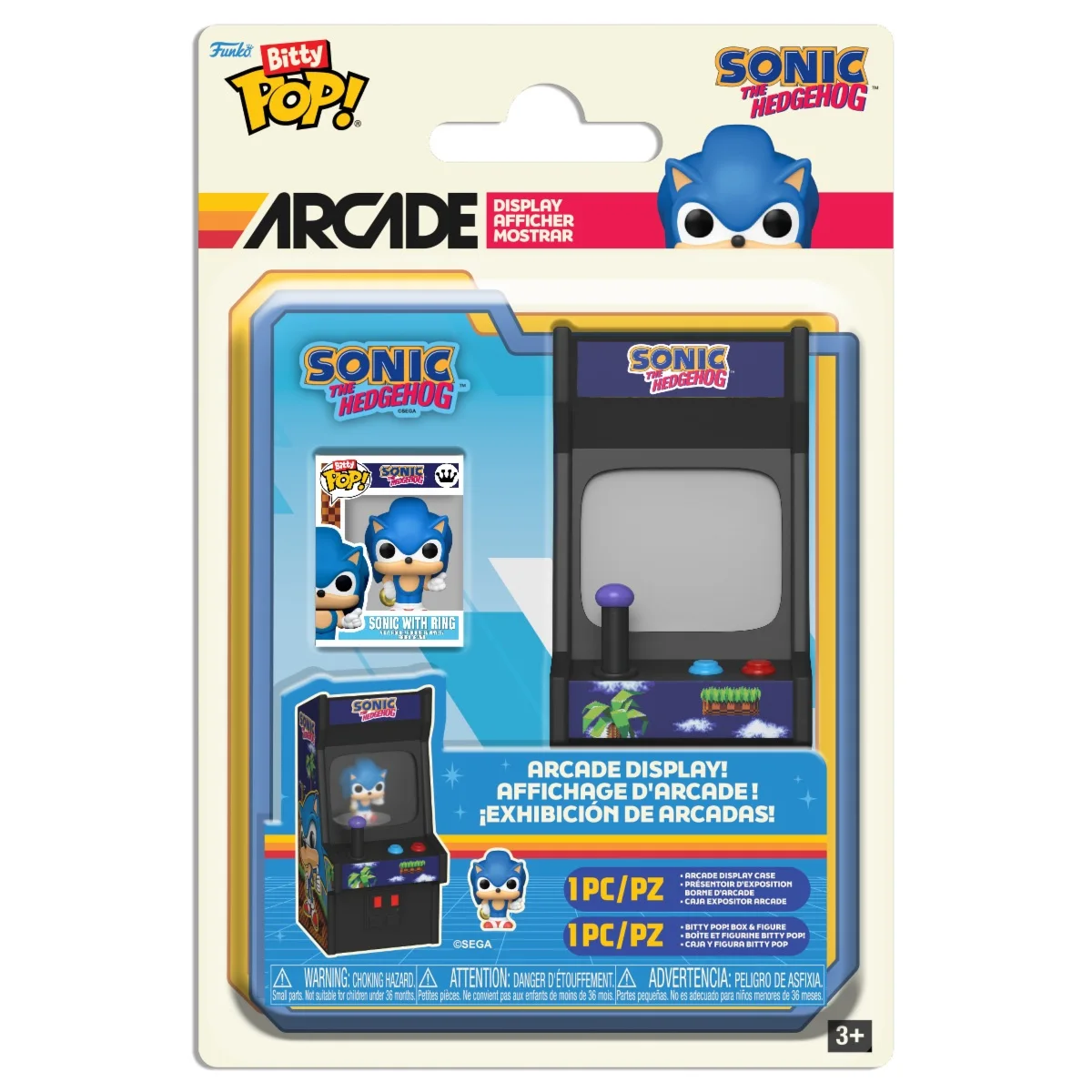 Funko Bitty Pop! Arcade: Sonic - Figura Coleccionable Mini, 85250, Ideal para Regalo y Coleccionistas, tienda con licencia oficial, envío en 48h península