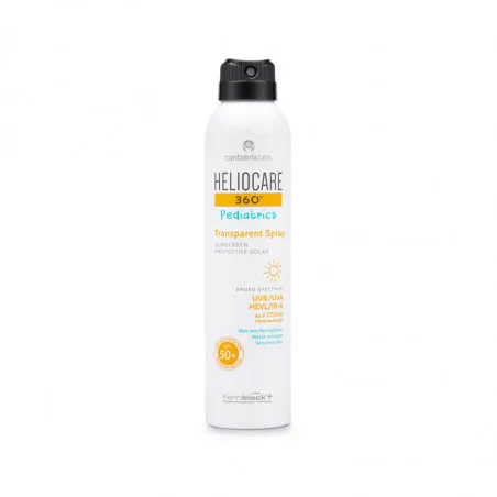 Heliocare 360º Spf 50+ Pediatrics Spray Protector Solar Transparente 1 Envase 200 Ml