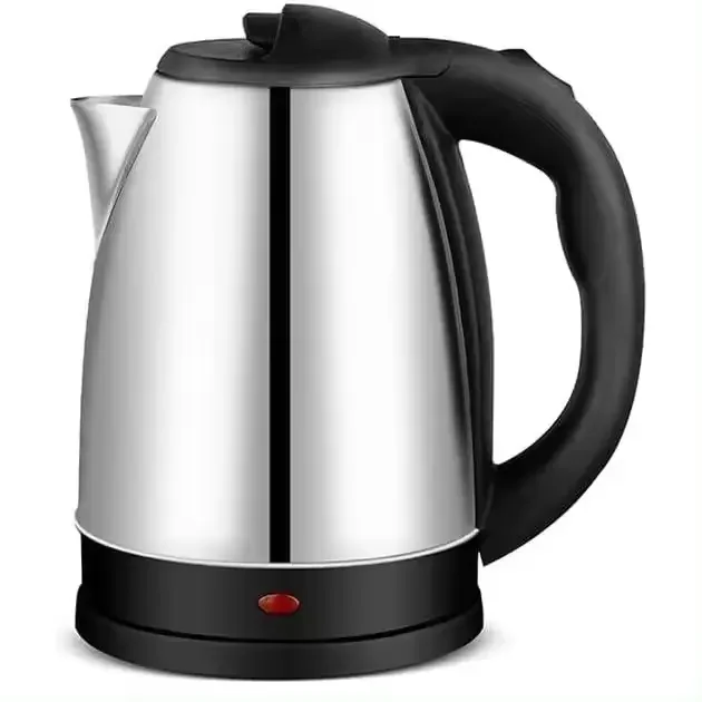 2 Litre Electric Kettle, 1500W, Stainless Steel, Resistance Hidden Power Indicator, Wireless Operating, Water Level Removable Filter Account, Overheat Protection