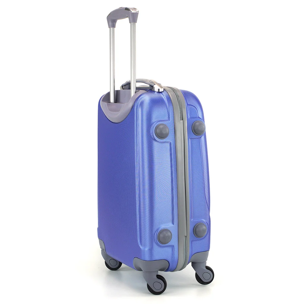 Airplane Suitcase Hand Luggage Travel Cabin Trolley Rigid ABS 4 Wheels Rigid Cabin Suitcase with Telescopic Handle 33X21X51CM