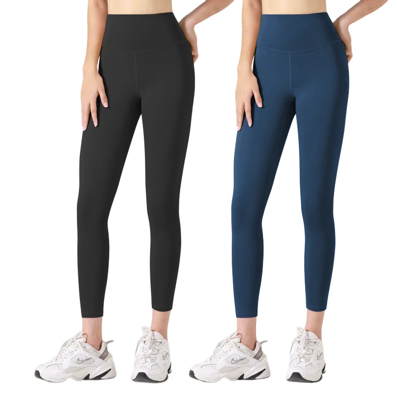 Pack Ahorro 2 Piezas Leggings，seamless yoga leggings de Yoga FREES COPES - Negro+Azul