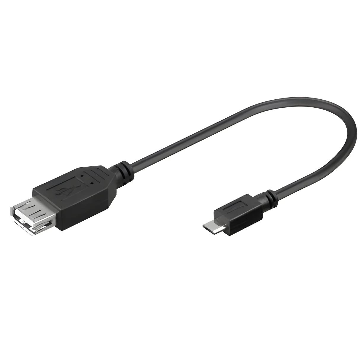 Cable USB A-B Micro F-M 0,20m de Microconnect - Alta Velocidad de Transferencia