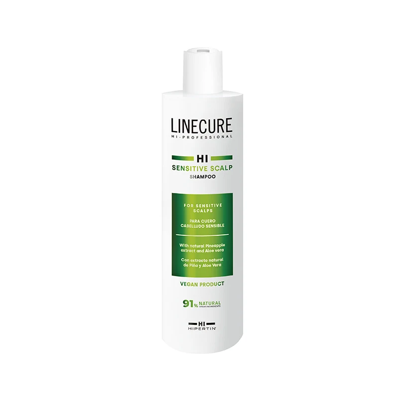 Hipertin Champú Vegano para cuero cabelludo sensible SENSITIVE SCALP, elimina la irritación y protege el cabello - 300ml
