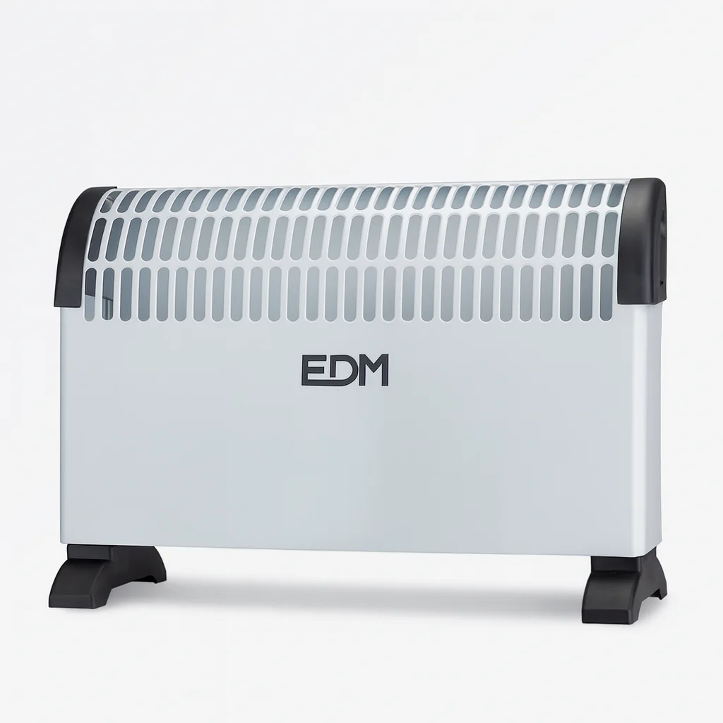 Convector Eléctrico 1500 W, 3 Niveles de Calor, Regulable y Protección contra Sobrecalentamiento, Silencioso EDM Product radiador