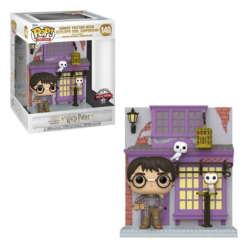 Funko Pop! Deluxe: Harry Potter - Harry en el Emporio de la Lechuza Exclusivo, 58135, Nº140
