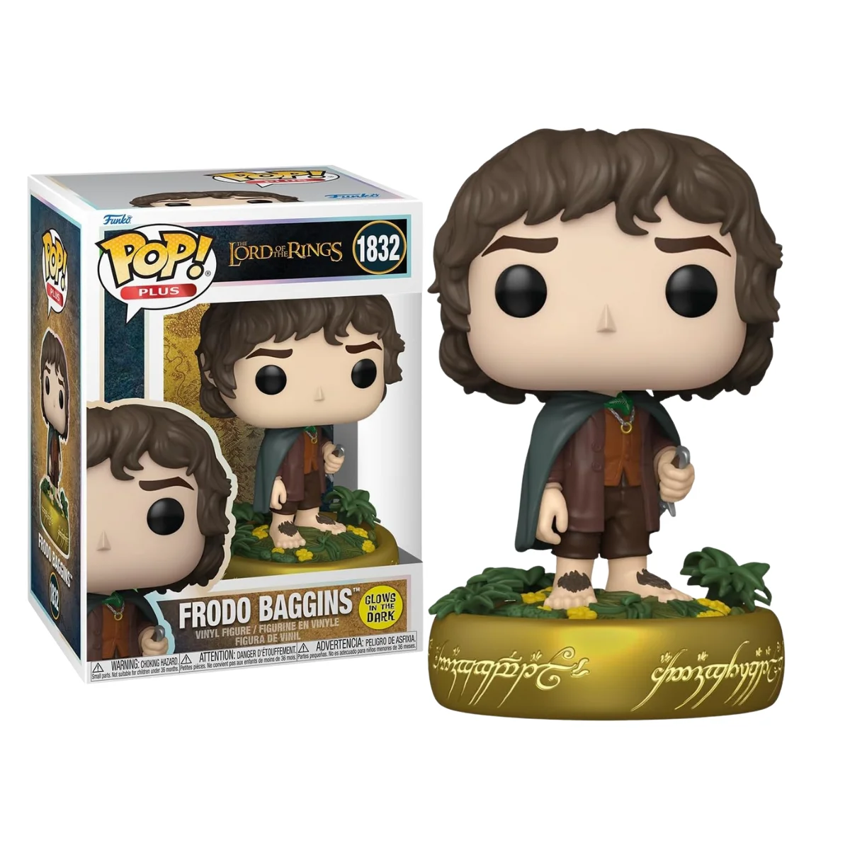 FUNKO POP! EL SEÑOR DE LOS ANILLOS - FRODO BOLSON (GITD), 86430, Nº1832, TIENDA CON LICENCIA OFICIAL