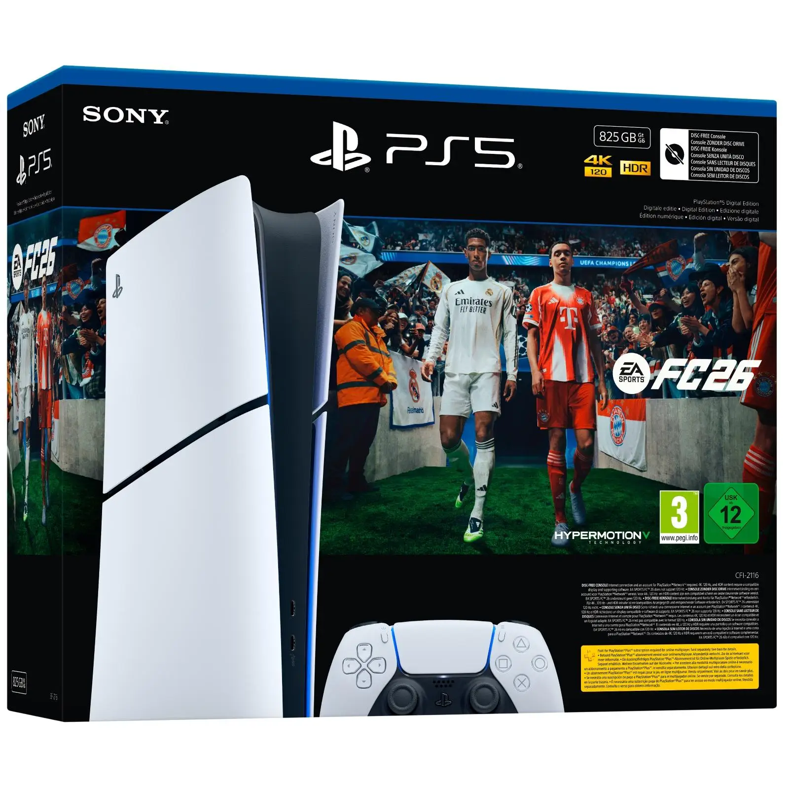 PlayStation 5 Console PS5 825GB Edition Digital - Sony gaming console for retro games with advanced features and sleek design. #1