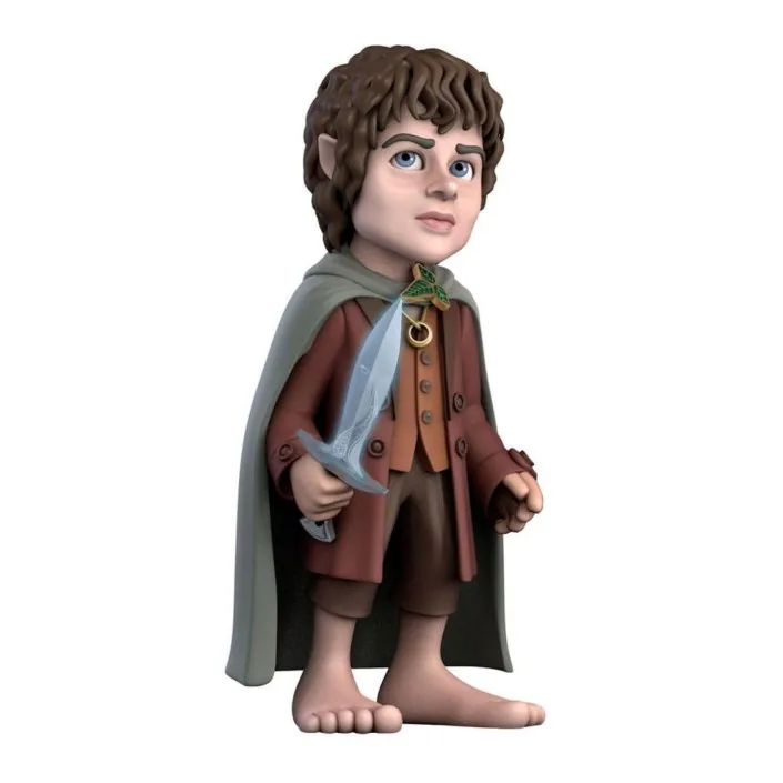 Minix Frodo Baggins Figure Model 143 - 12 cm collectible action figure made of high-quality PVC, featuring detailed design with elven cloak and the One Ring, perfect for fans of The Lord of the Rings and fantasy figurines.