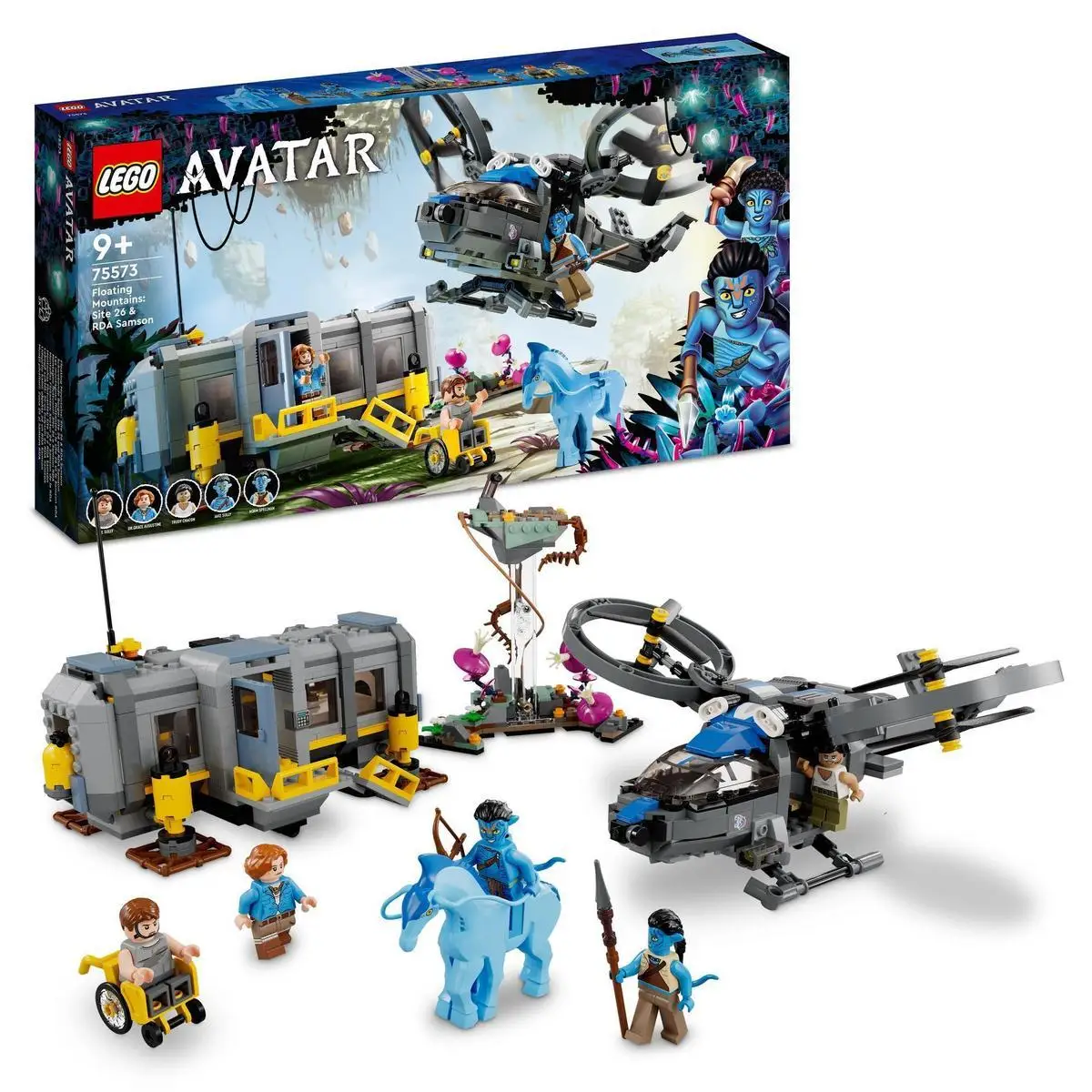 Lego 75573 avatar floating mountains: sector 26 and samson of the gdr (887 pieces)