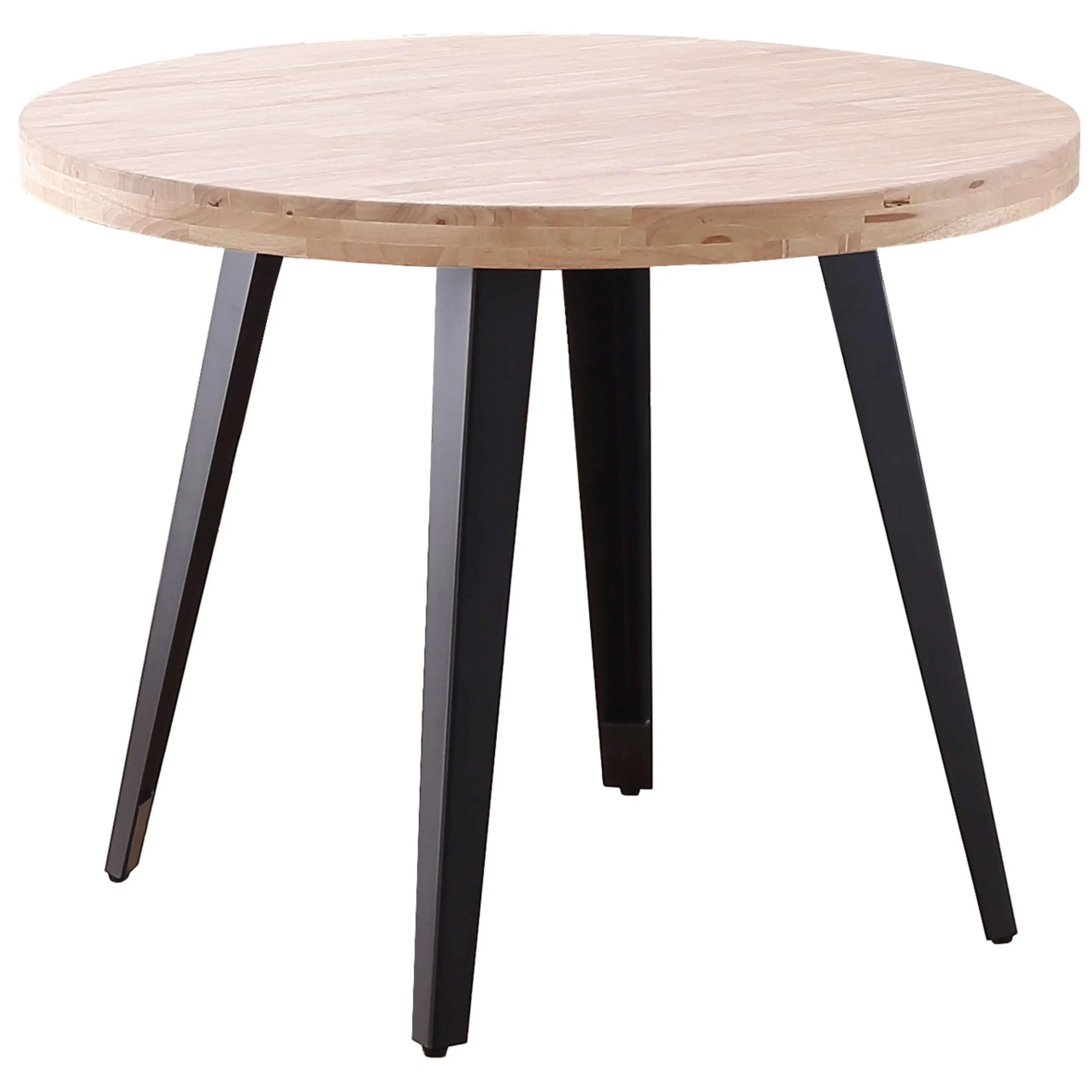 Miroytengo Mesa Salón Comedor Redonda Extensible o Fija Bali Color Roble Nordish/Blanco o Roble Noridsh/Negro