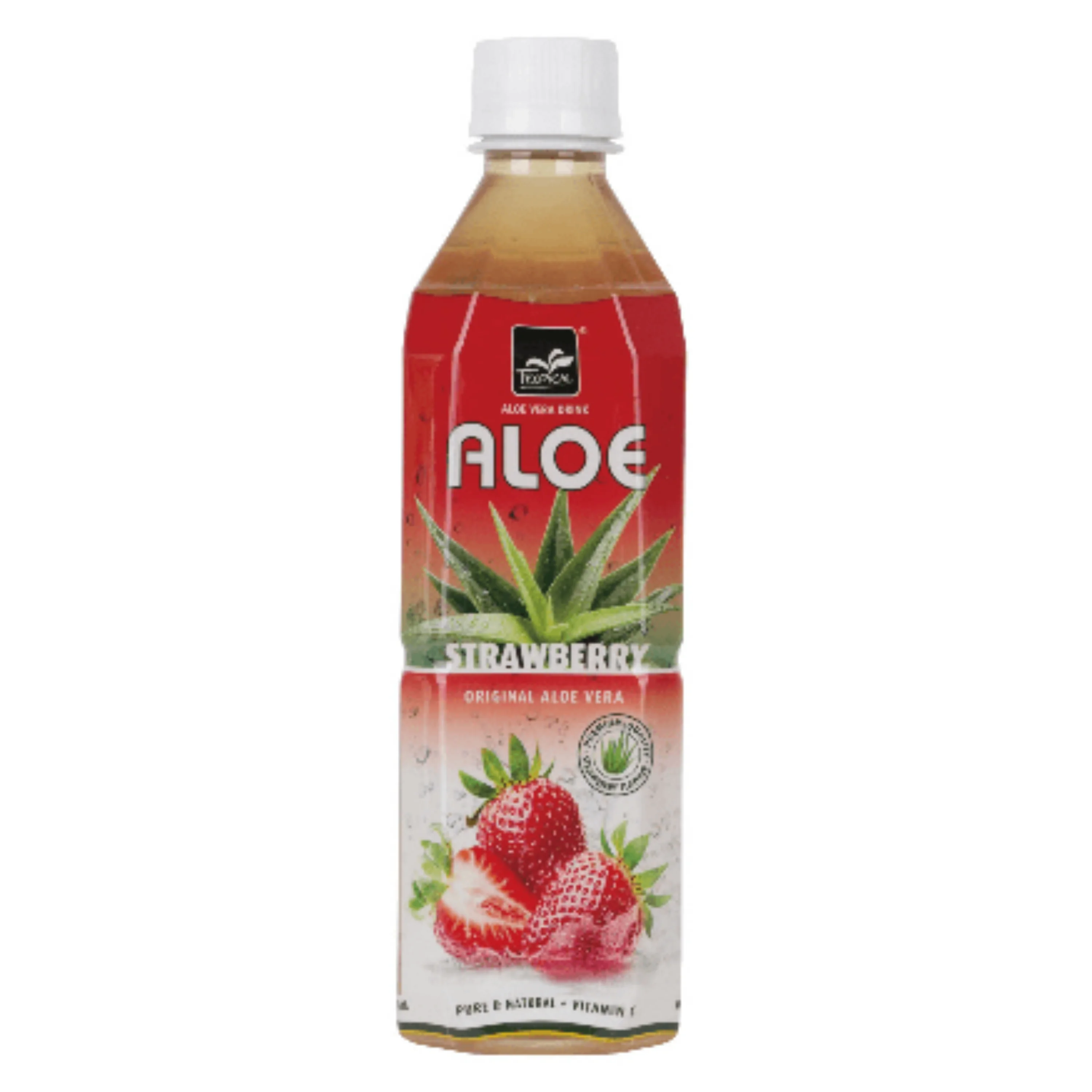 Bebida de Aloe Vera Tropical con Fresa 500 ml | Refrescante y Natural