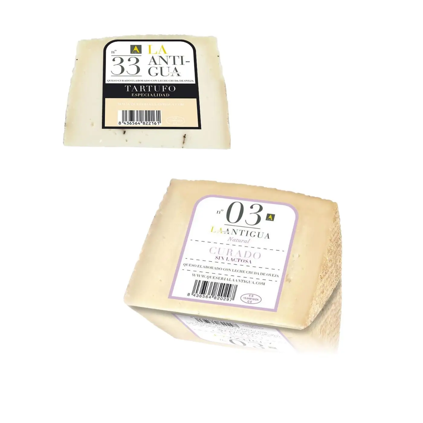PACK 2 CUÑAS x 250gramos  QUESO Curado de OVEJA D.O.P Zamorano -  Quesería La Antigua -  Queso Gourmet