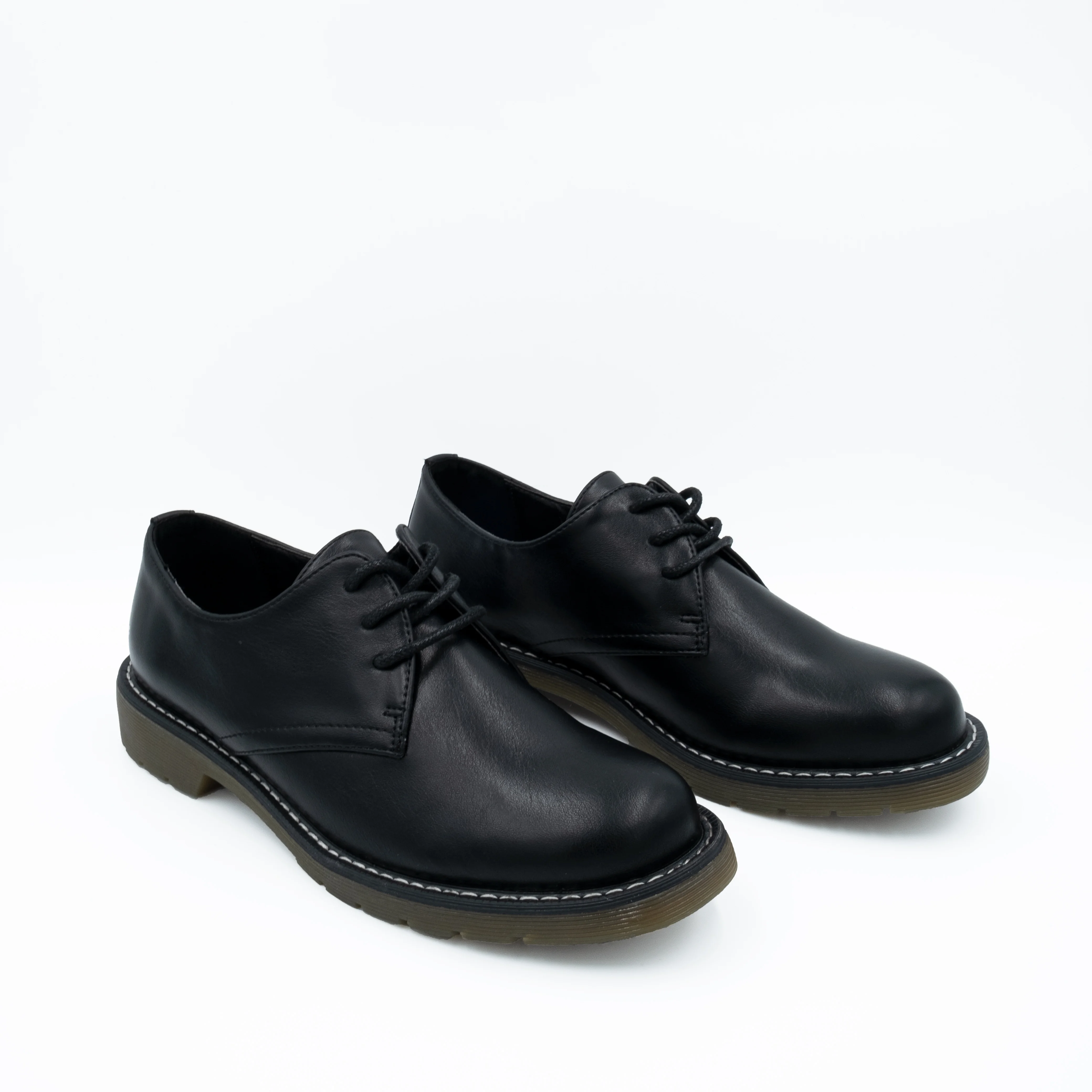 Zapatos Oxford Mujer Tacon Bajo | Derby Suela Caucho