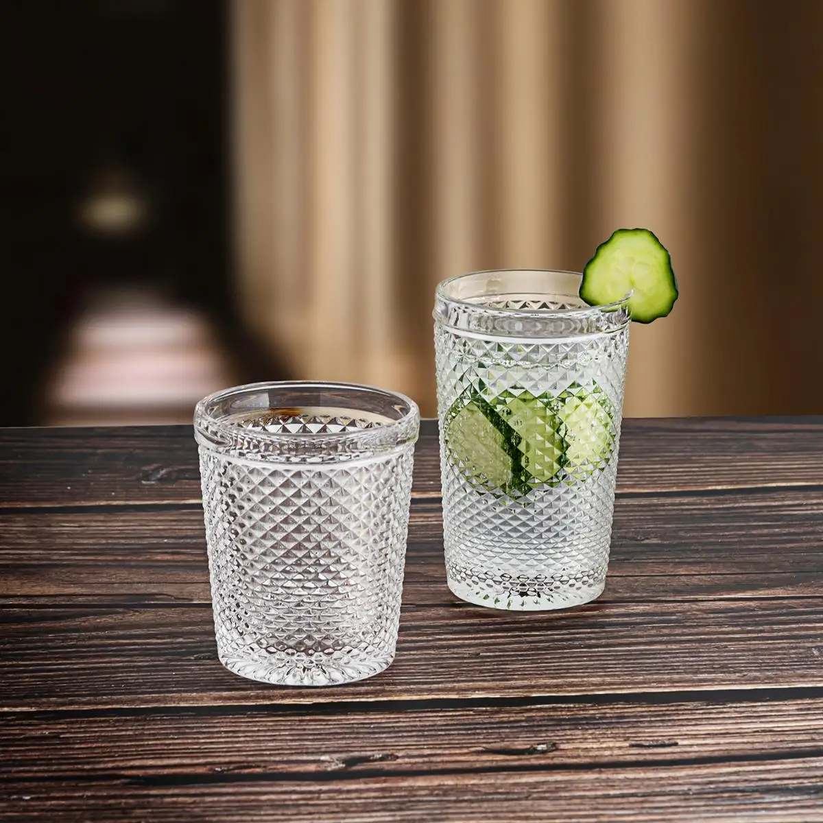 Bidasoa ONIX Set 3 glasses low glass 27CL transparent recyclable healthy