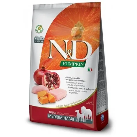 Farmina Nd Pumpkin Grain Free Medium / Maxi Pollo 12kg