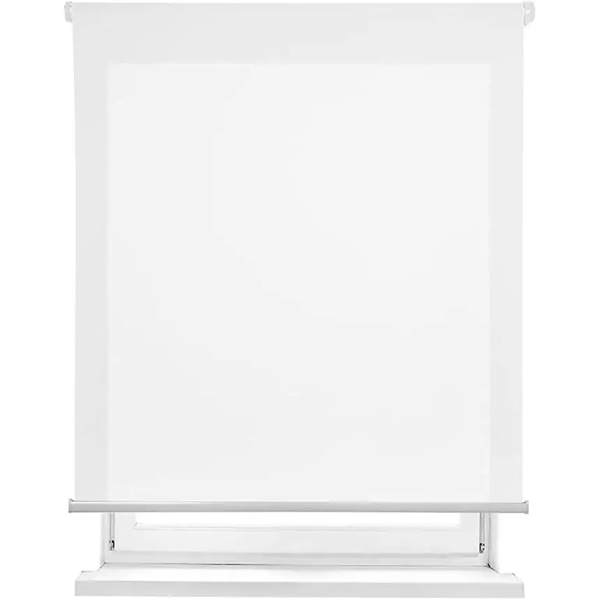 STARLEY-Estor enrollable translúcido liso -Medida Desde 60 a 180 cm de Ancho, Color Blanco,Gris,Marron, Estores traslucidos de Calidad para Ventanas y Puertas.