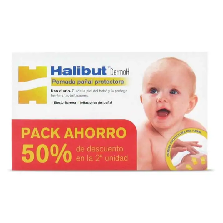 Halibut Dermo H Pomada Pañal Pack Ahorro (2 x 45g)